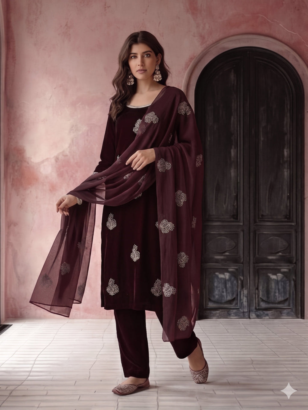 Kurta With Pant & Dupatta Ethnic Kurta Set For Women