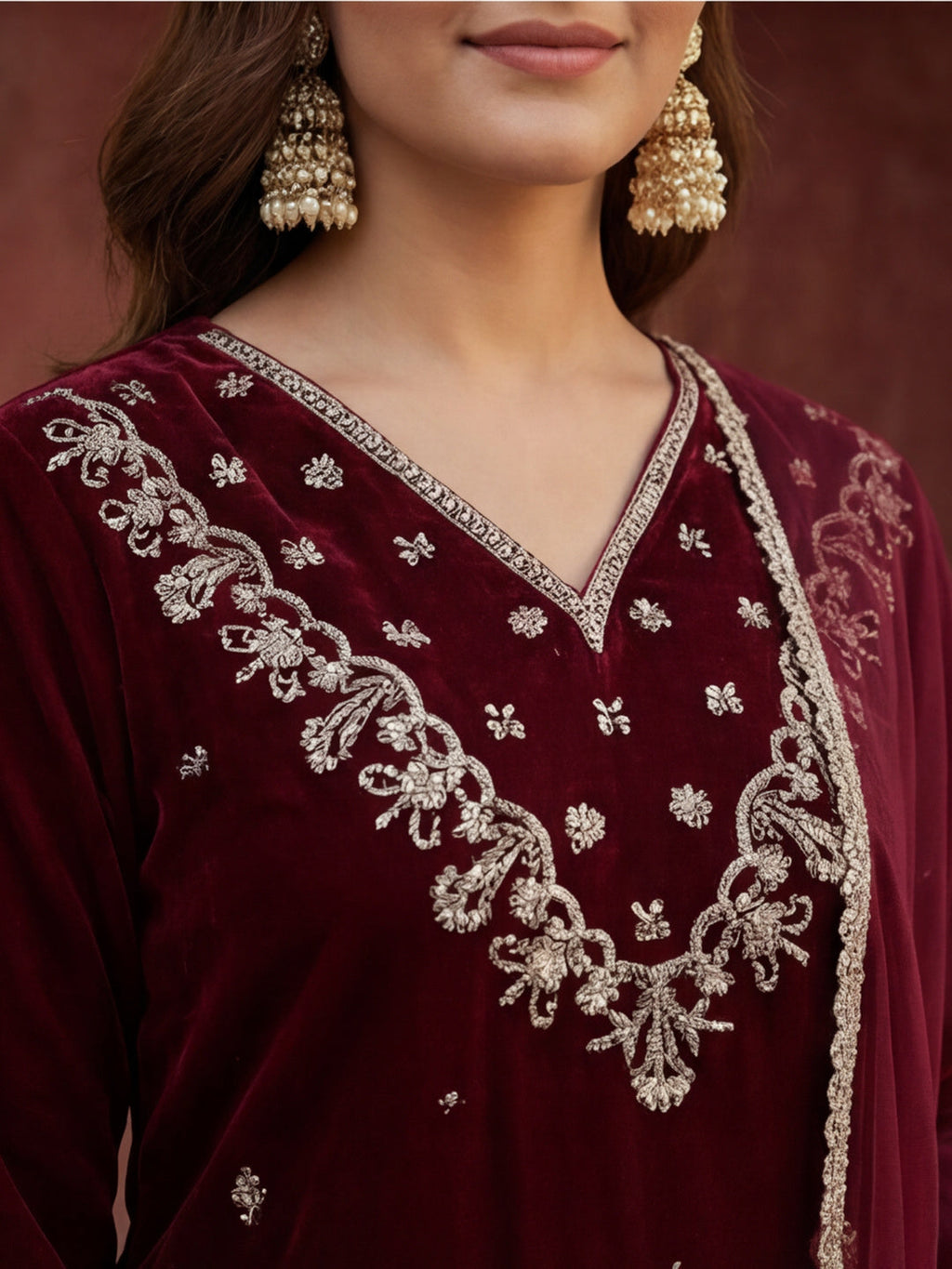 Kurta With Pant & Dupatta Ethnic Kurta Set For Women